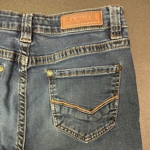 432.  Rock & Roll cowgirl women’s button fly high rise skinny jeans size 26